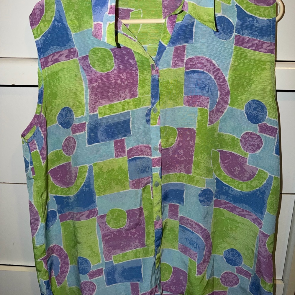 Colorful Geometric Women's Top